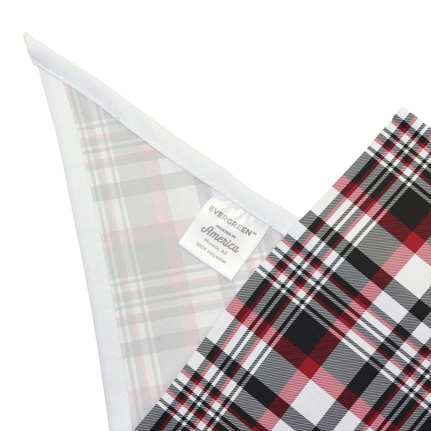 Pet Bandana | Red & Black | Tartan