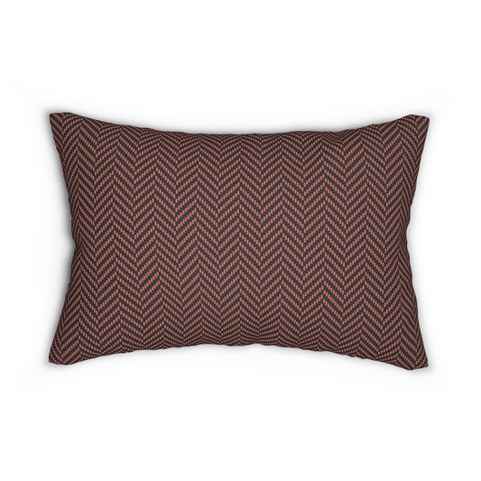 Pillow | Orange & Blue | Herringbone