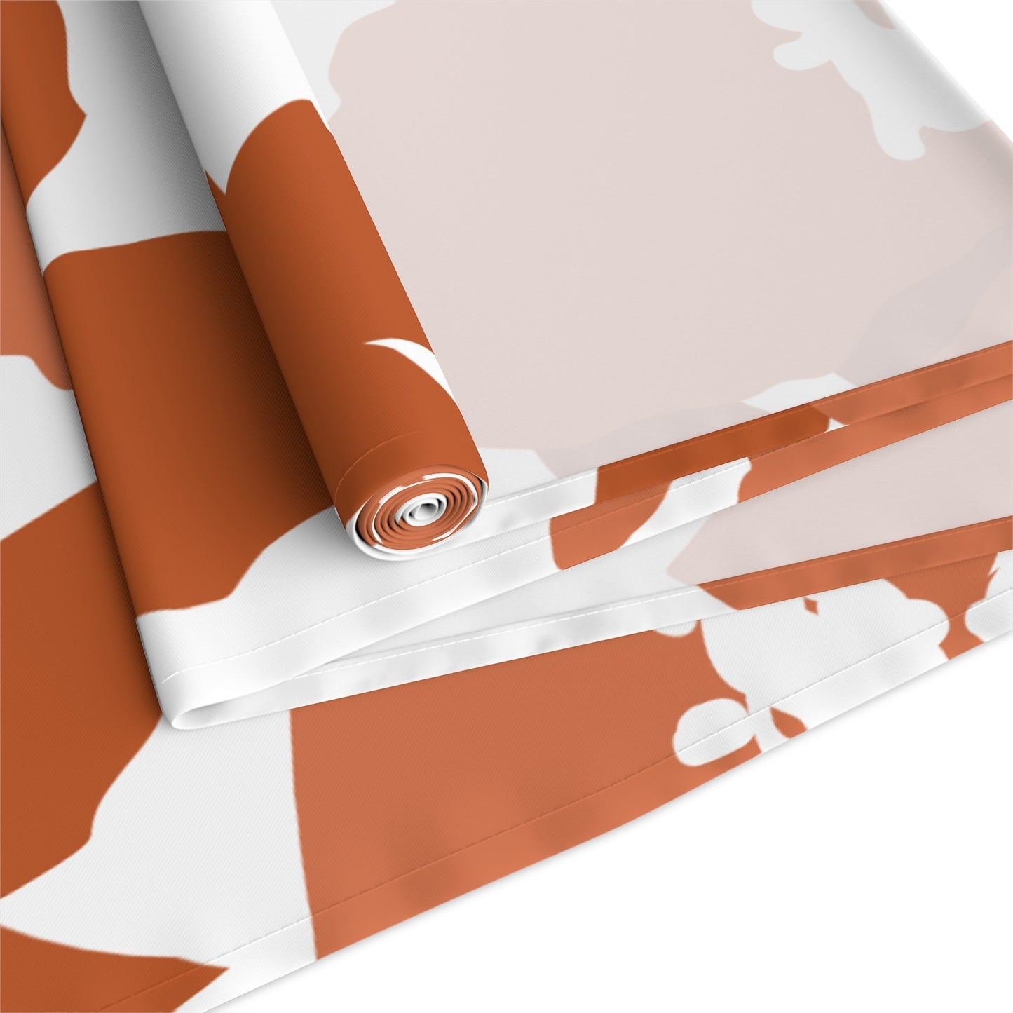 Table Runner | Dark Orange & White | Poppy