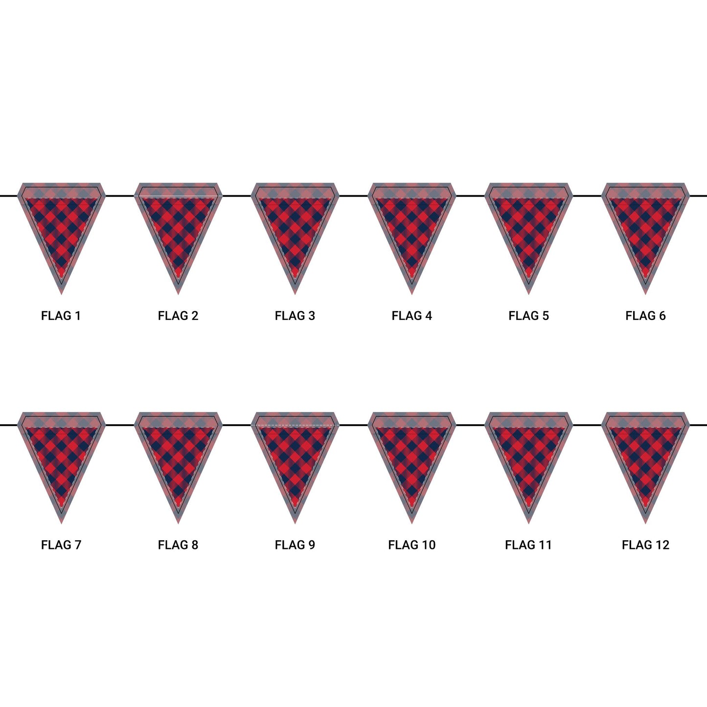 Flag Garland | Oxford, Mississippi | Gingham