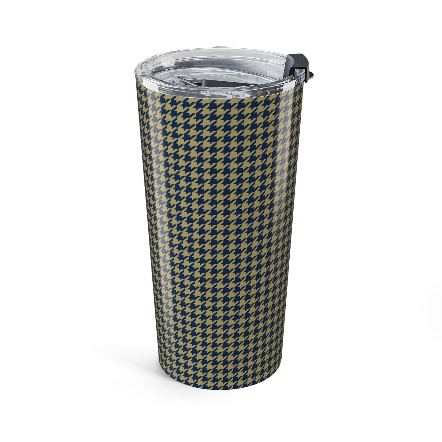 Tumbler | Blue & Gold | Houndstooth