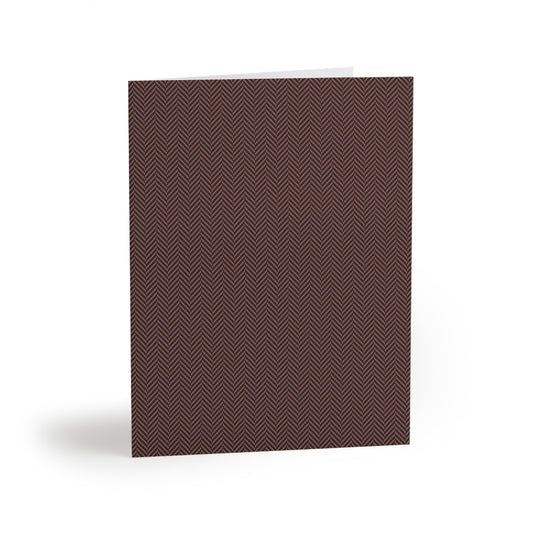 Notecards | Orange & Blue | Herringbone