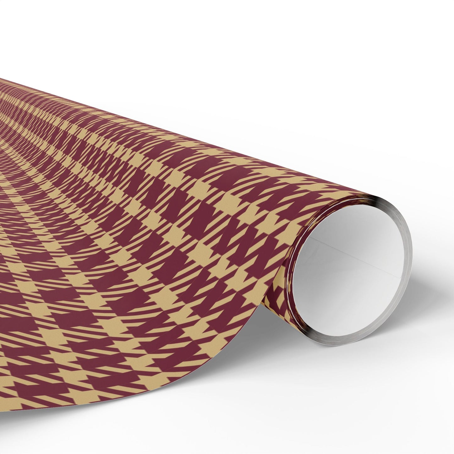 Gift Wrap | Maroon & Gold | Tweed