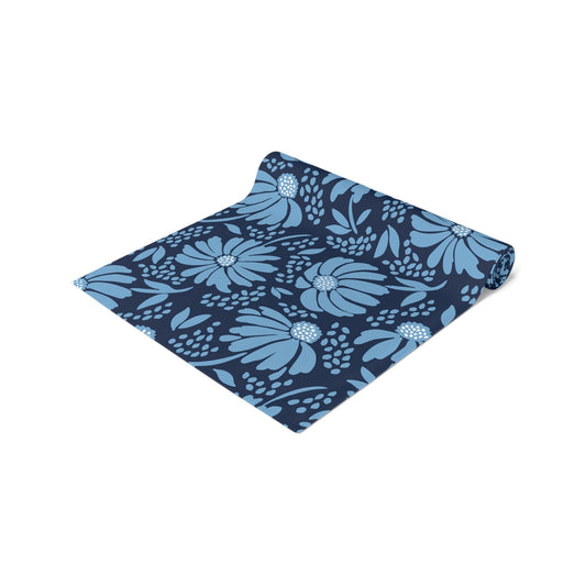 Table Runner | Light Blue & White | Bellis