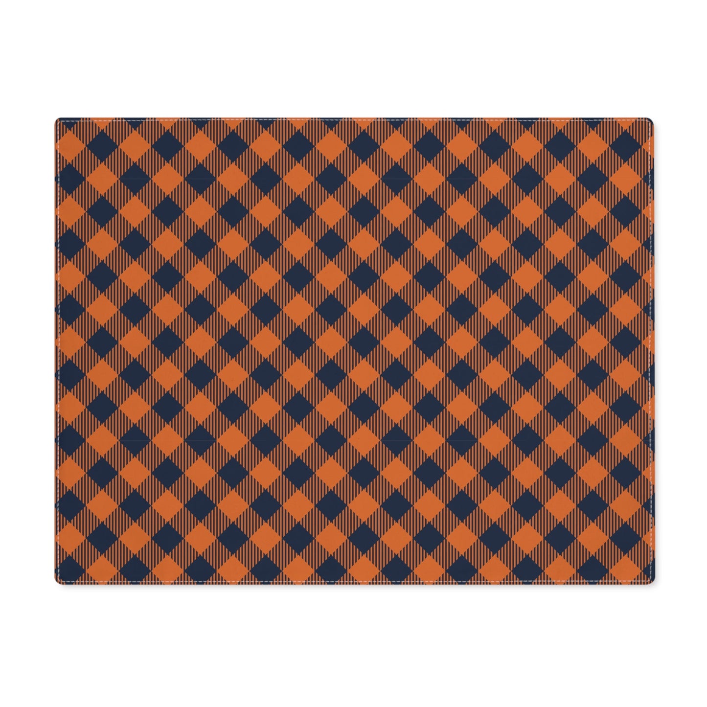 Placemat | Orange & Blue | Gingham
