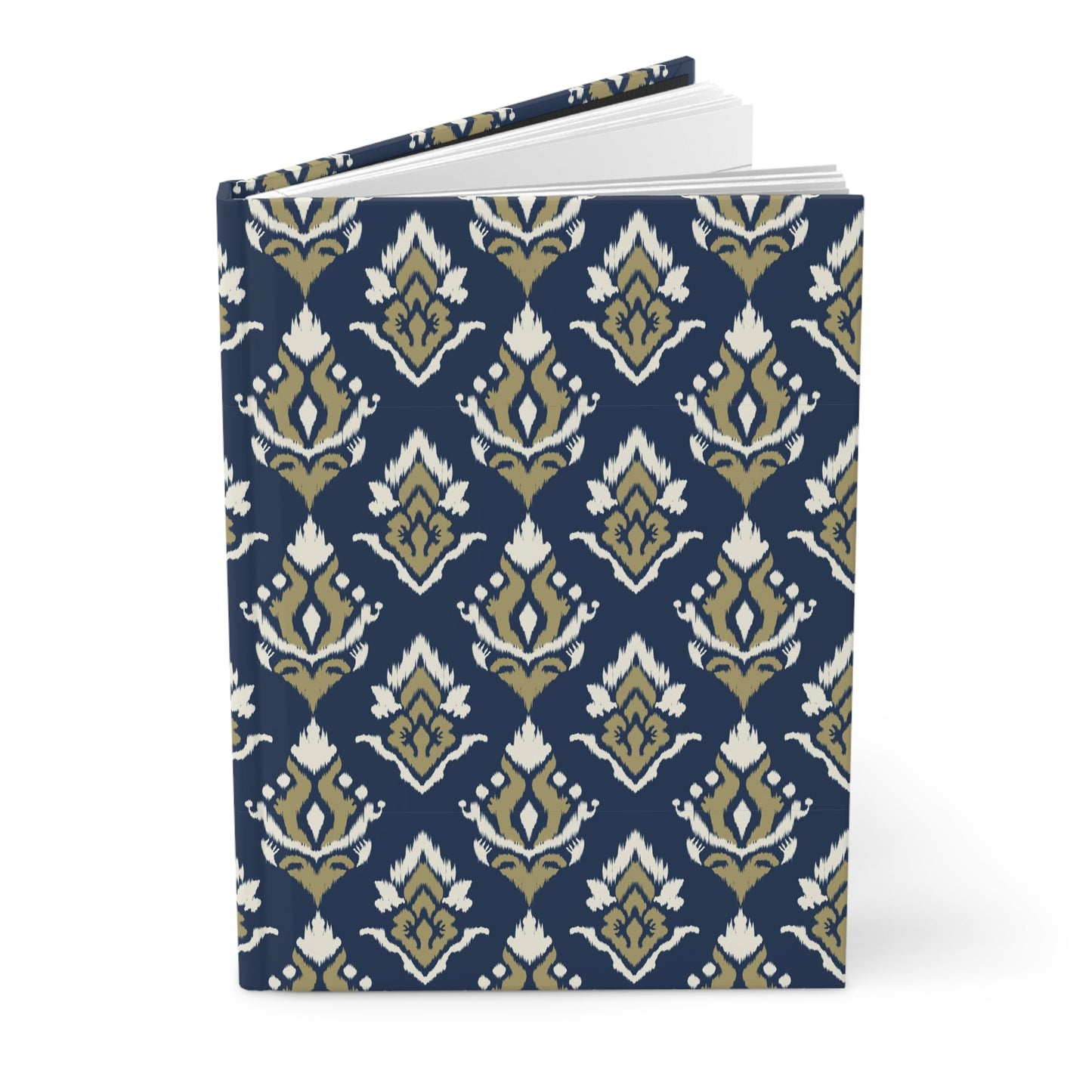 Hardcover Journal | Blue & Gold | Ikat