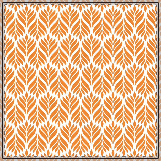Tablecloth | Orange & White | Palm