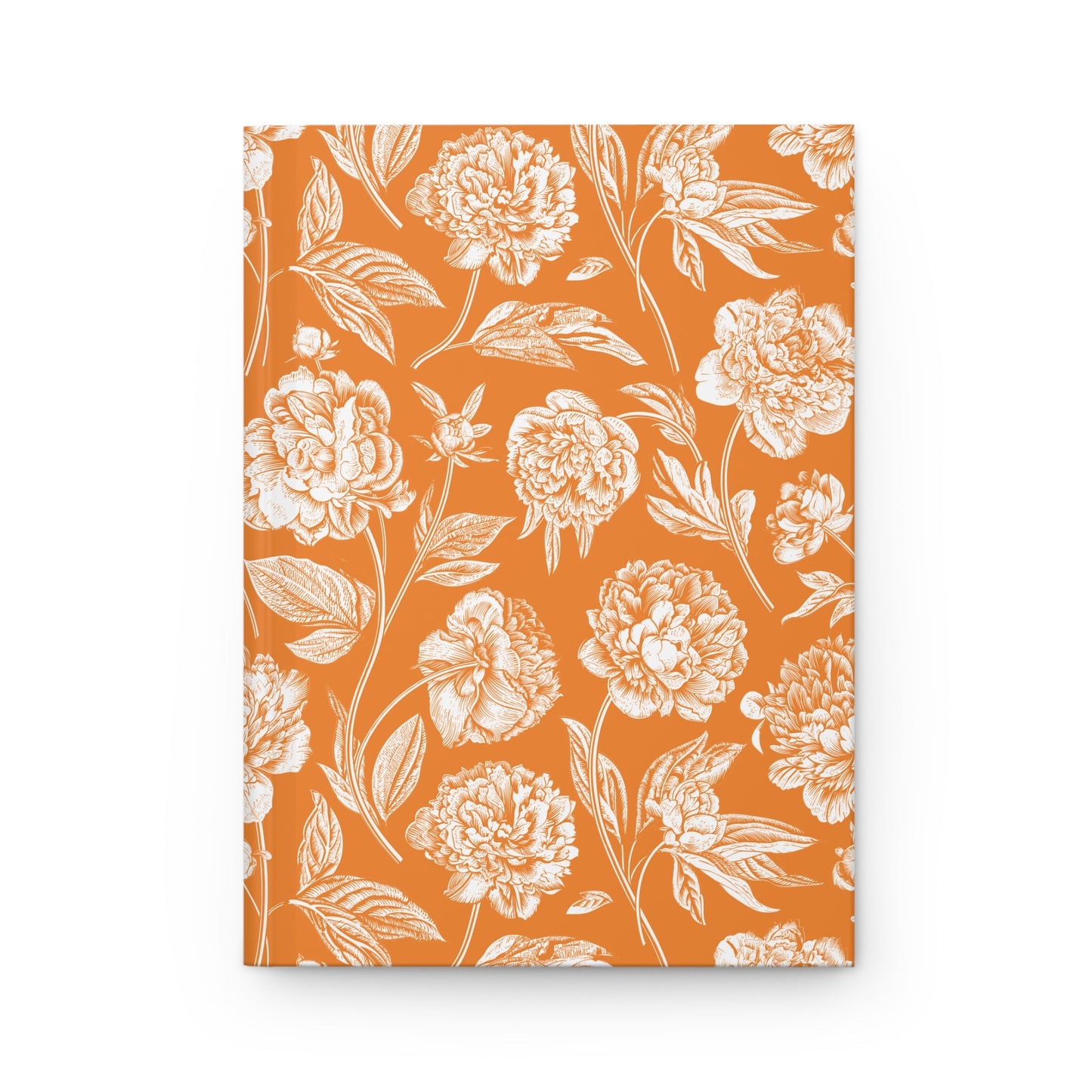 Hardcover Journal | Orange & White | Peony