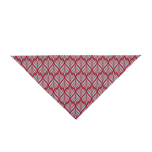 Pet Bandana | Red & Gray | Palm