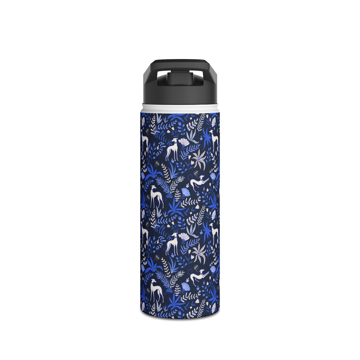 Insulated Water Bottle | Greyhounds | Blue Fern