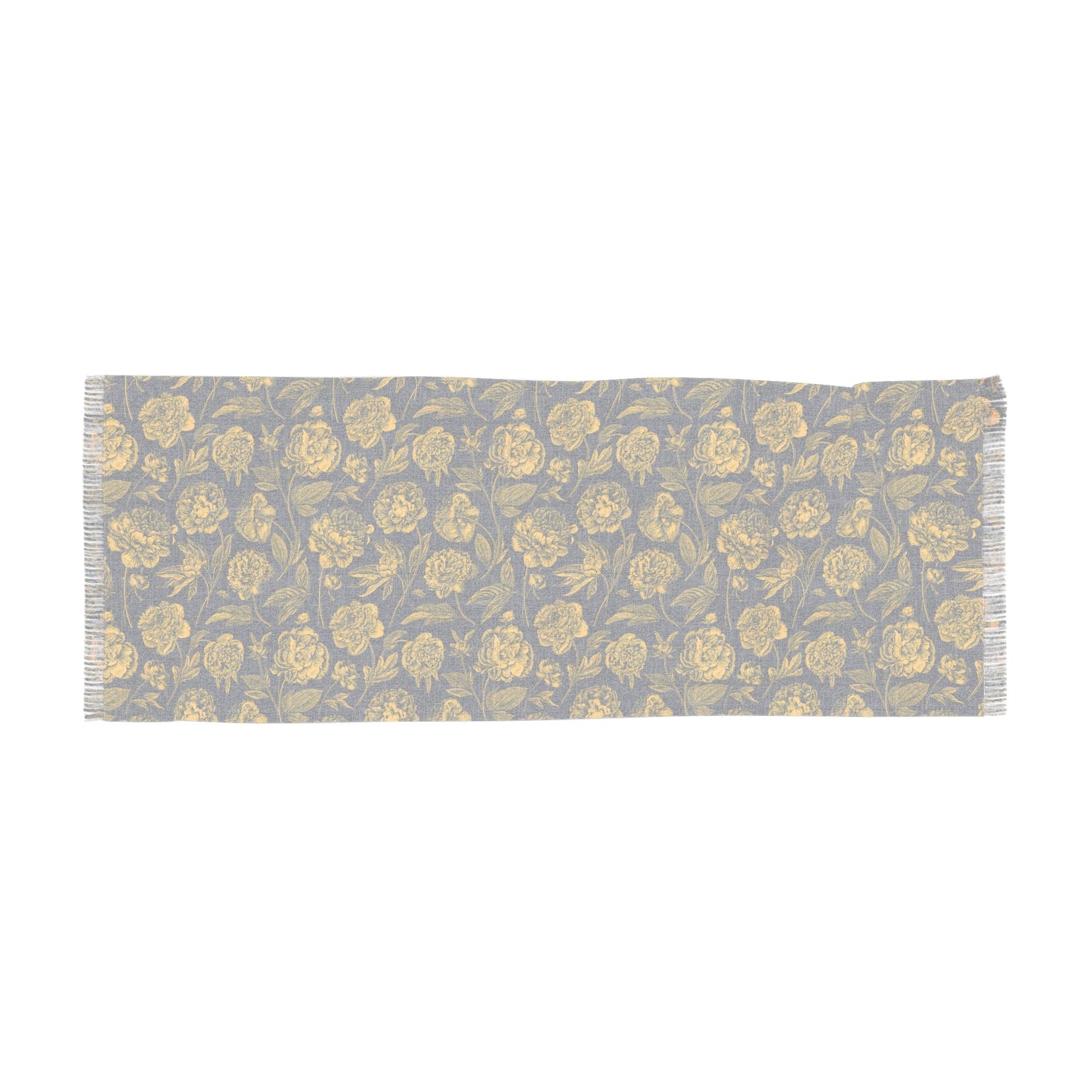 Scarf | Yellow & Blue | Peony