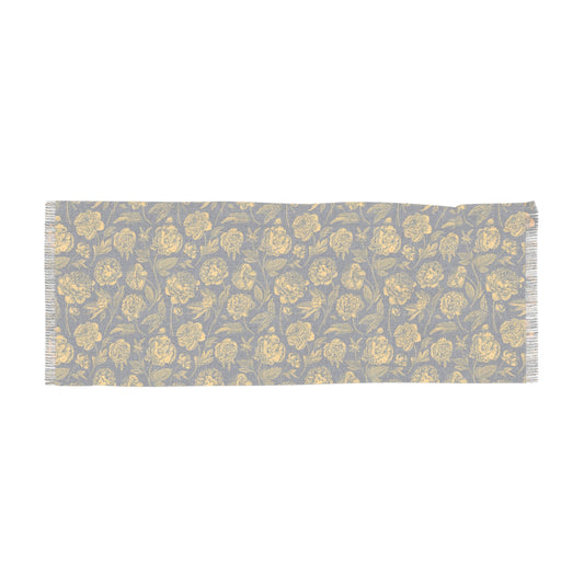 Scarf | Yellow & Blue | Peony