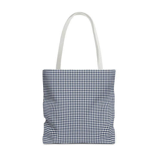 Tote Bag | Navy & White | Houndstooth
