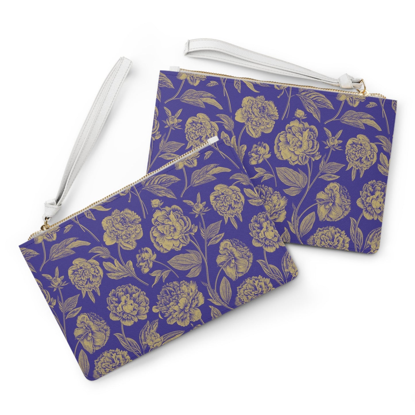 Clutch Bag | Purple & Gold | Peony