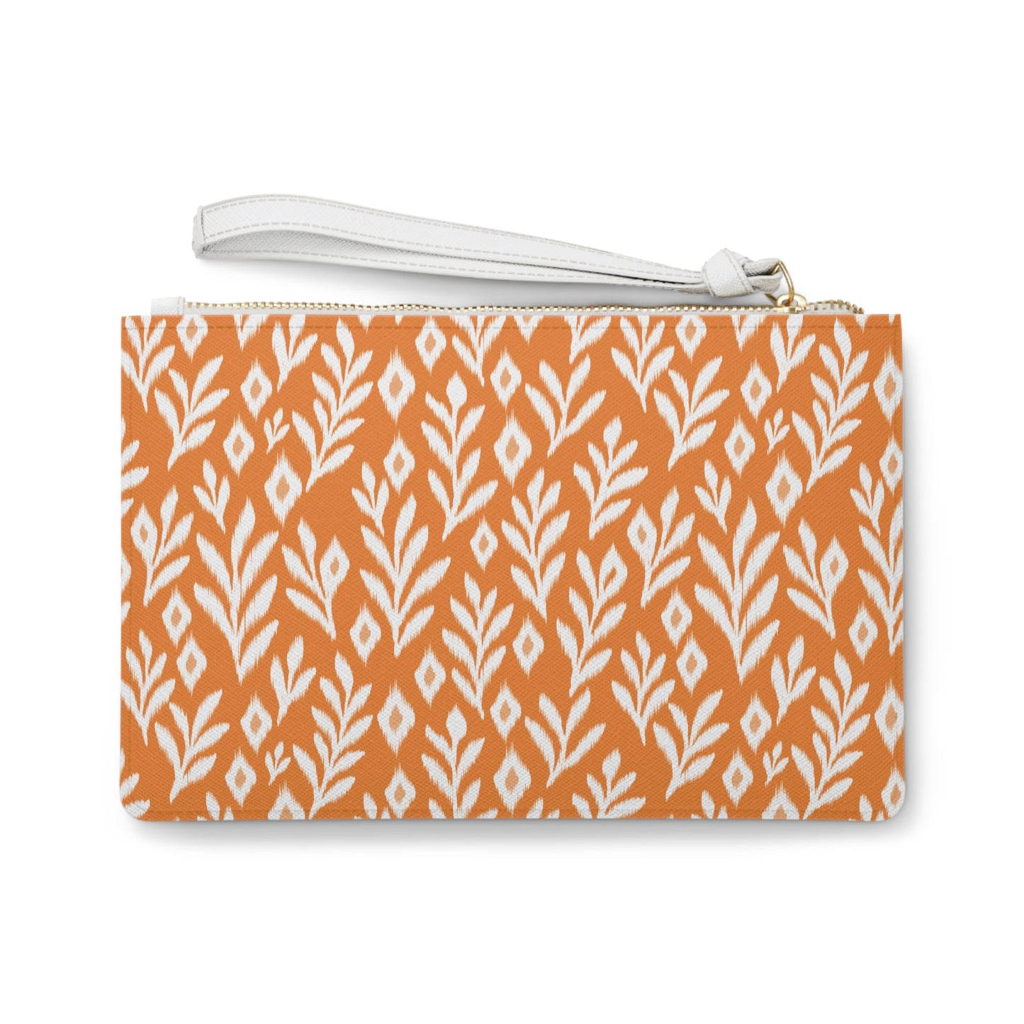 Clutch Bag | Orange & White | Laurel