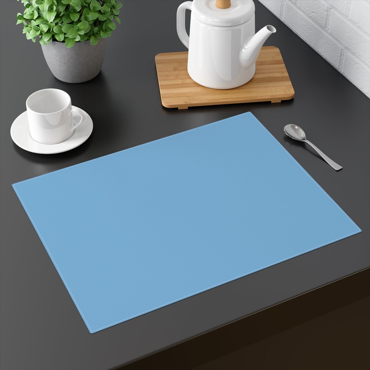 Placemat | Light Blue & White | Light
