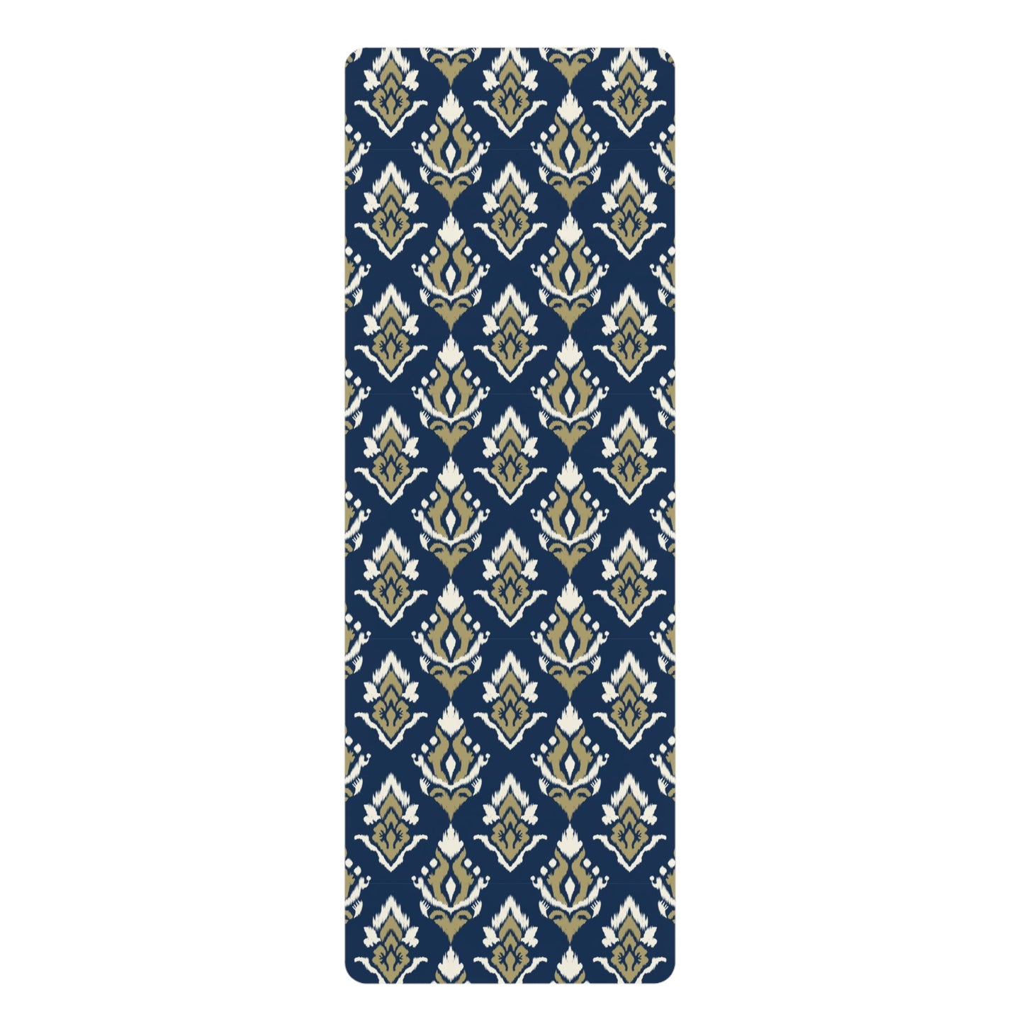 Yoga Mat | Blue & Gold | Ikat
