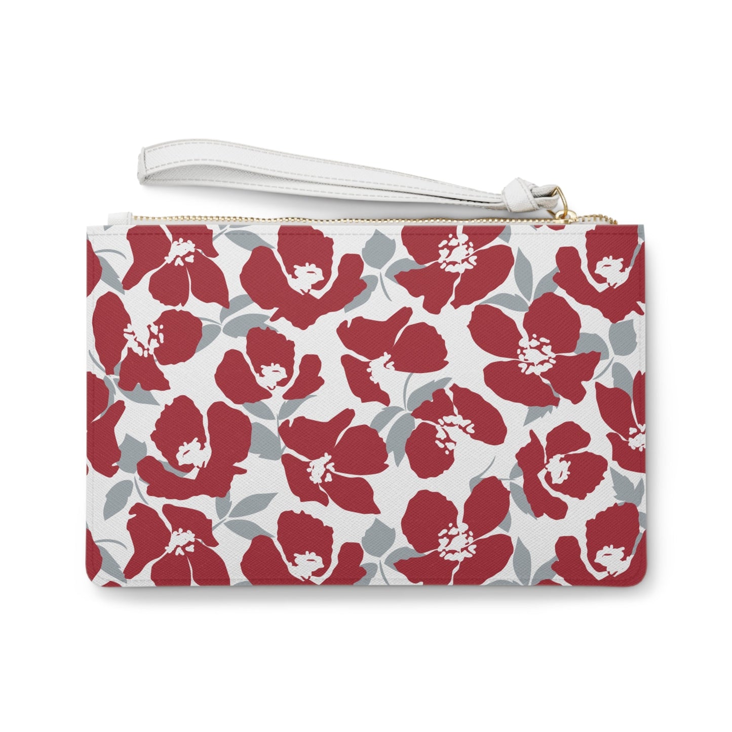 Clutch Bag | Red & Gray | Poppy