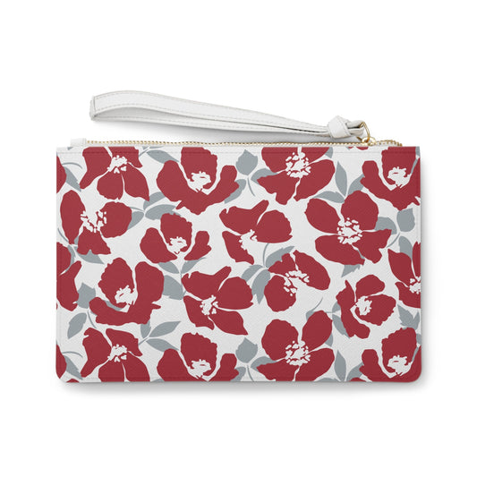 Clutch Bag | Red & Gray | Poppy