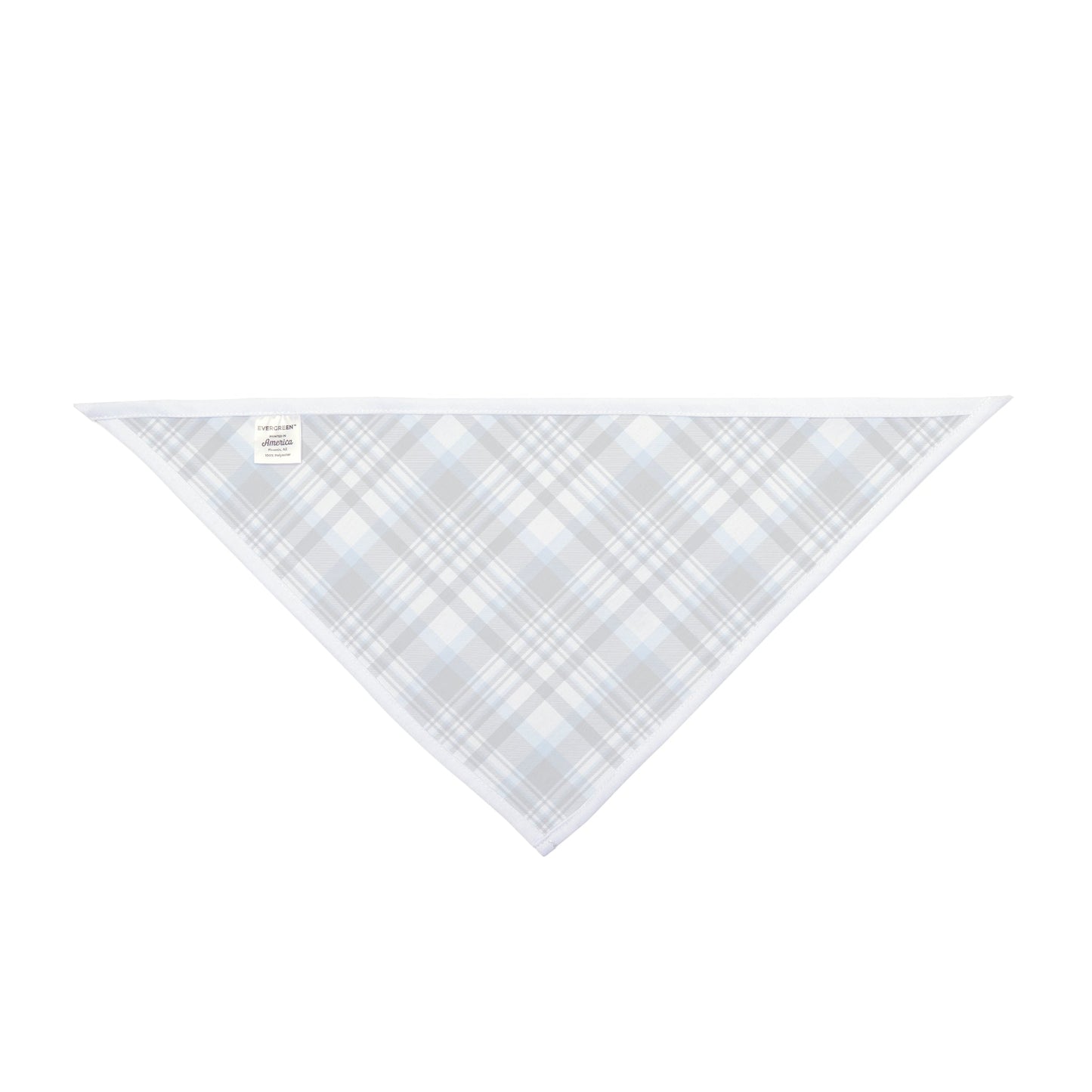 Pet Bandana | Light Blue & White | Tartan