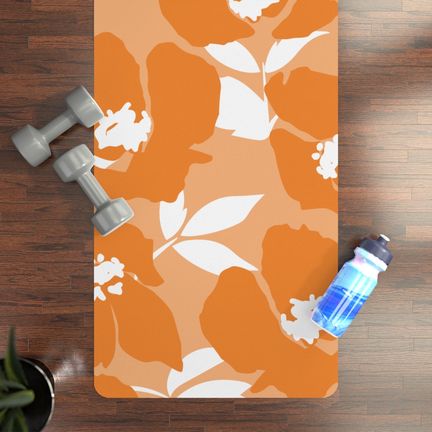Yoga Mat | Orange & White | Poppy