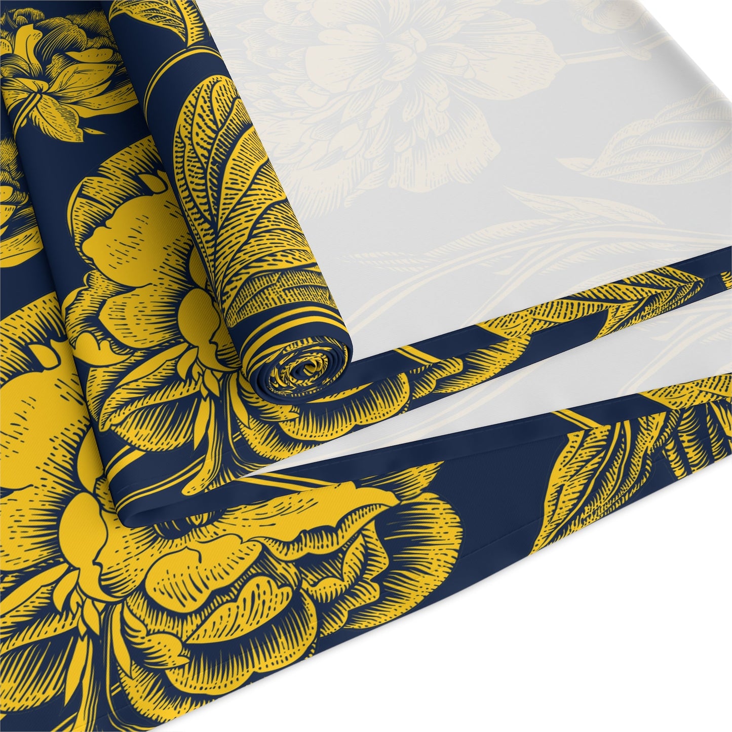 Table Runner | Yellow & Blue | Peony