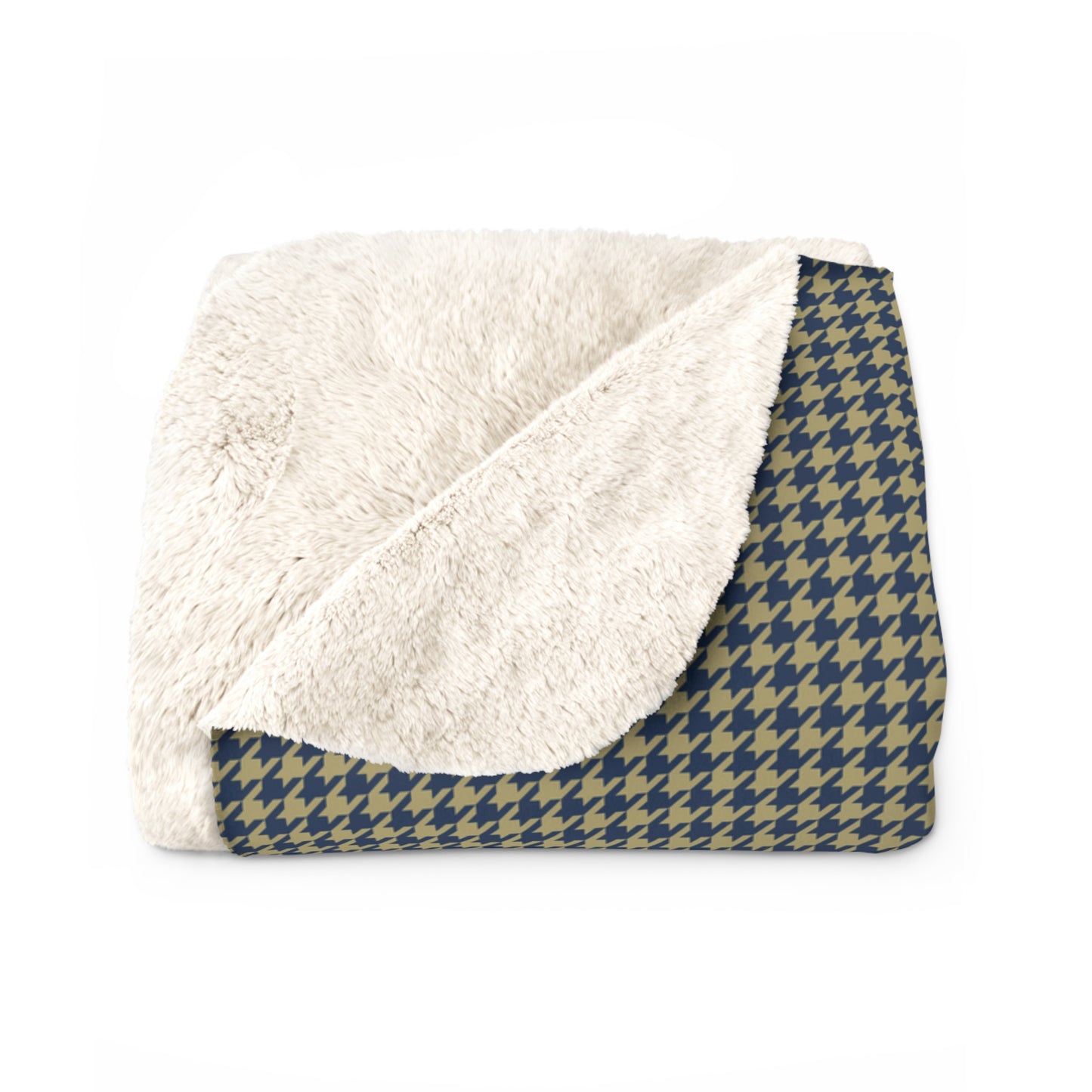 Sherpa Fleece Blanket | Atlanta, Georgia | Houndstooth