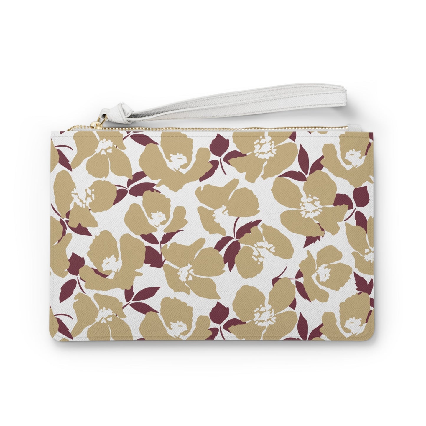 Clutch Bag | Maroon & Gold | Poppy