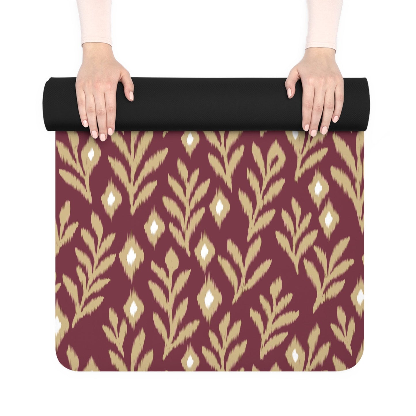 Yoga Mat | Maroon & Gold | Laurel