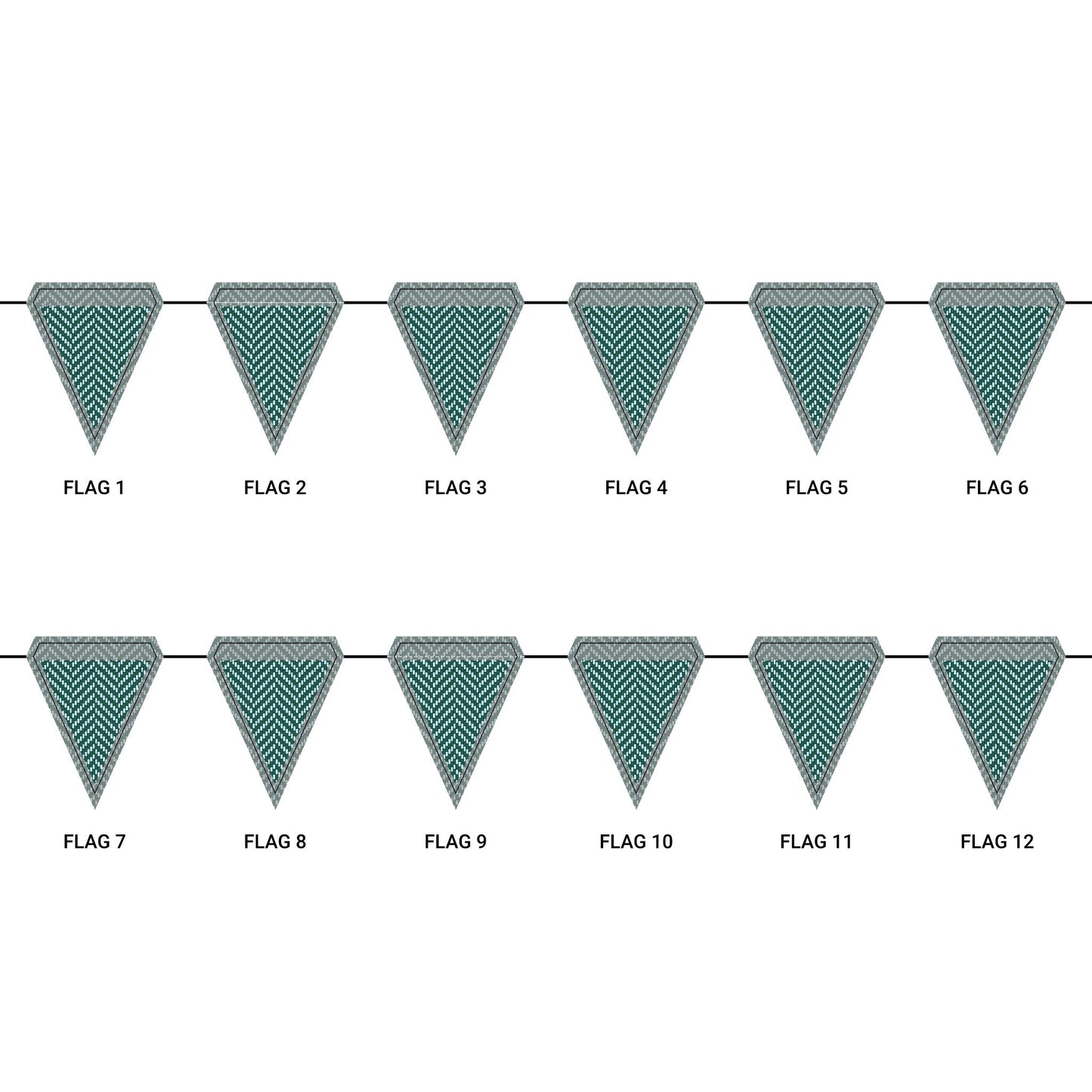 Flag Garland | New Orleans, Louisiana | Herringbone