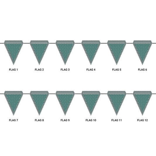 Flag Garland | New Orleans, Louisiana | Herringbone