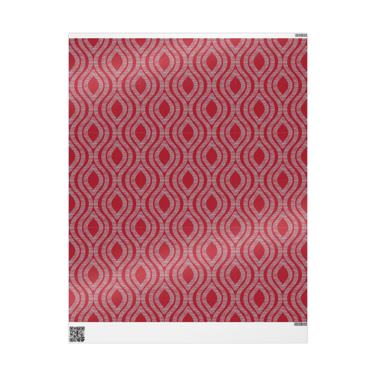 Gift Wrap | Red & Gray | Ogee