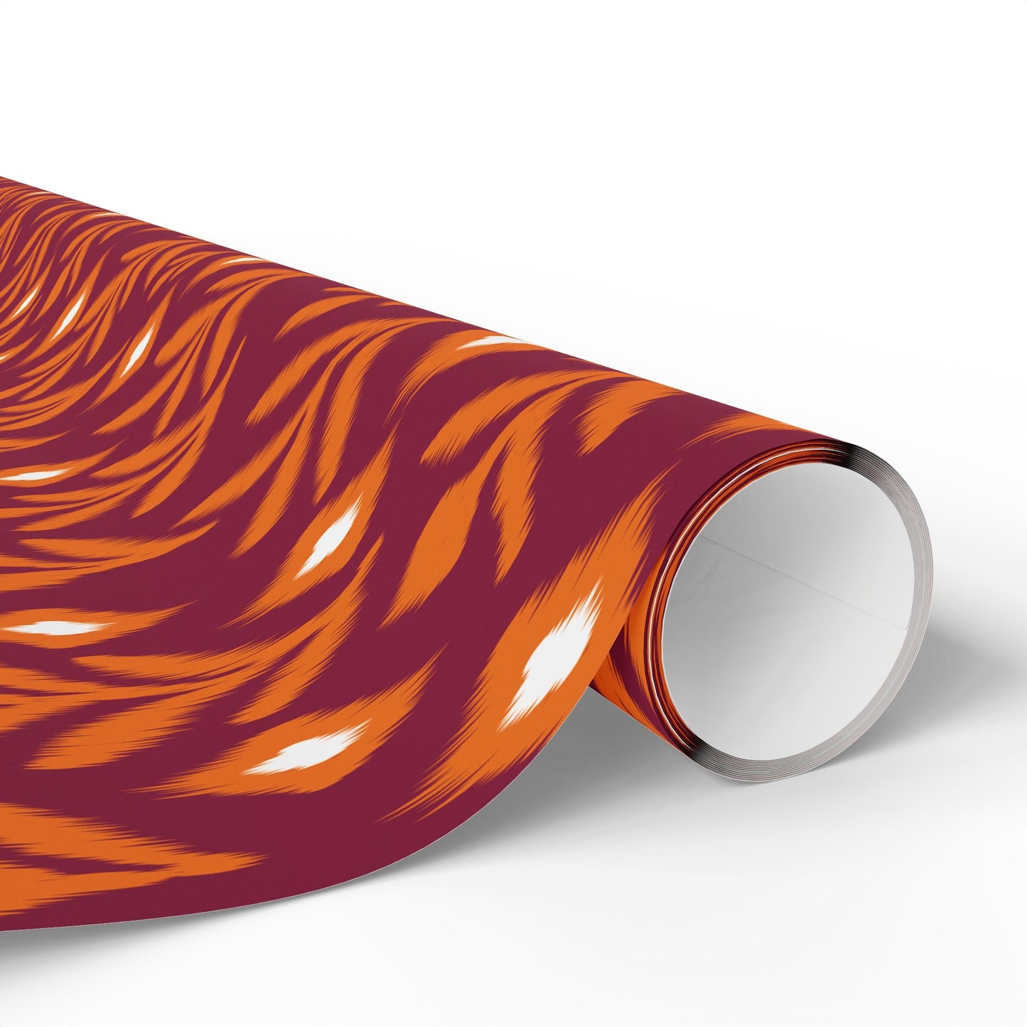 Gift Wrap | Maroon & Orange | Laurel