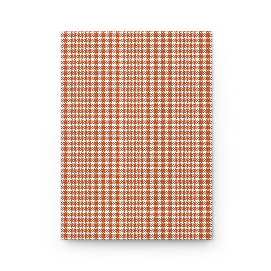 Journal | Dark Orange & White | Tweed