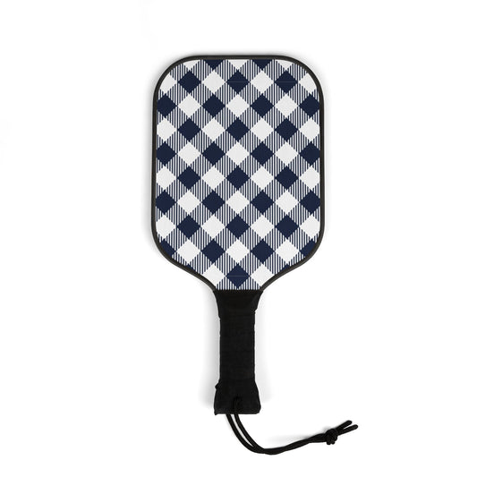 Pickleball Paddle Kit | Navy & White | Gingham