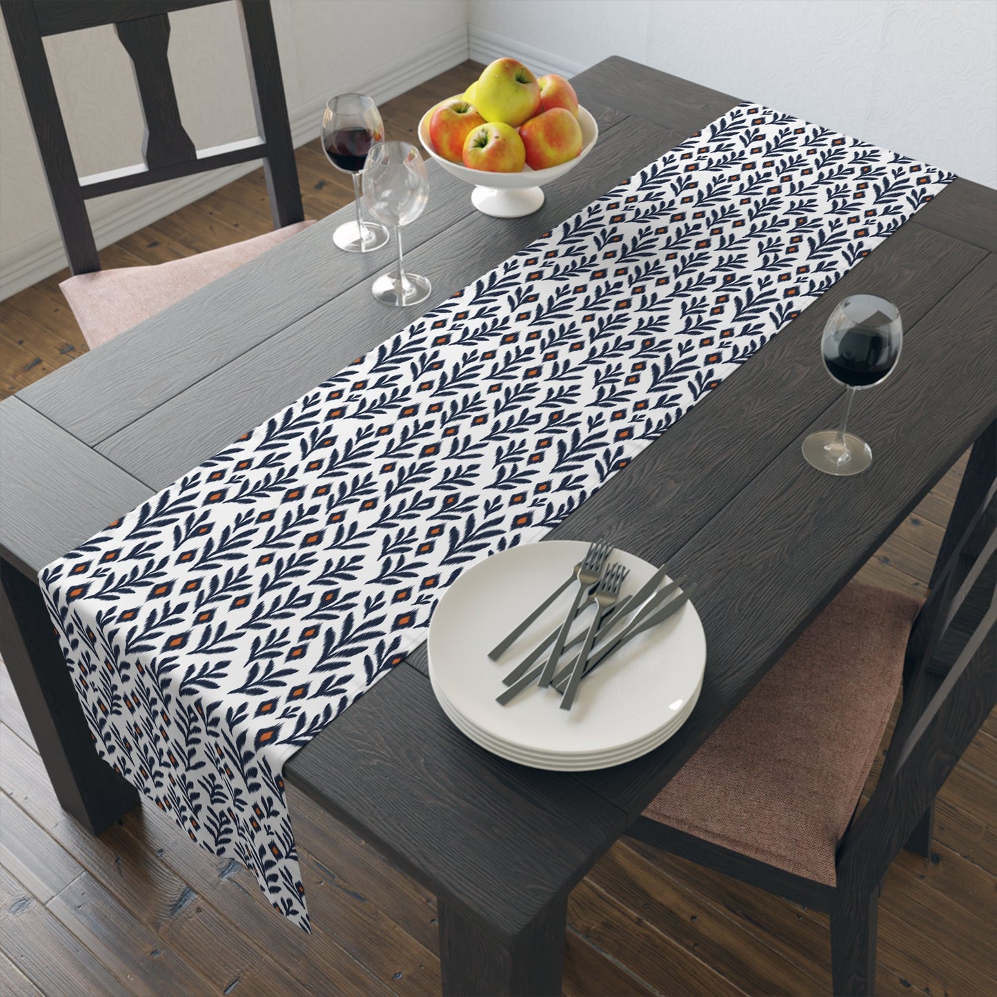 Table Runner | Orange & Blue | Laurel
