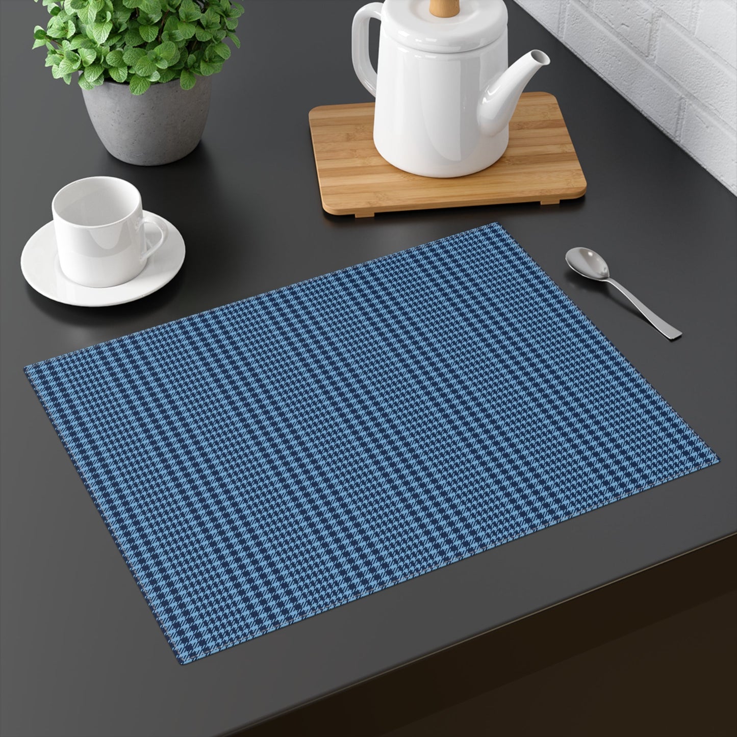 Placemat | Light Blue & White | Tweed