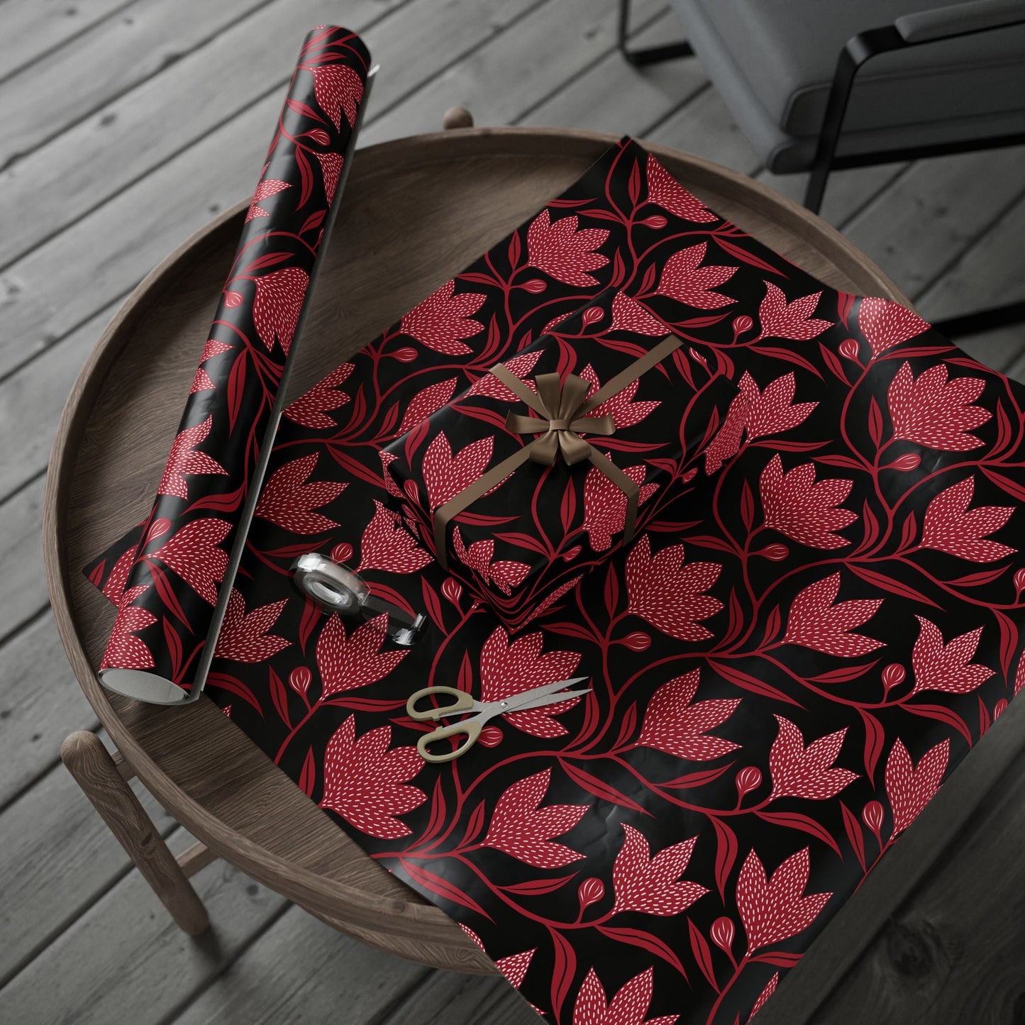 Gift Wrap | Red & Black | Magnolia