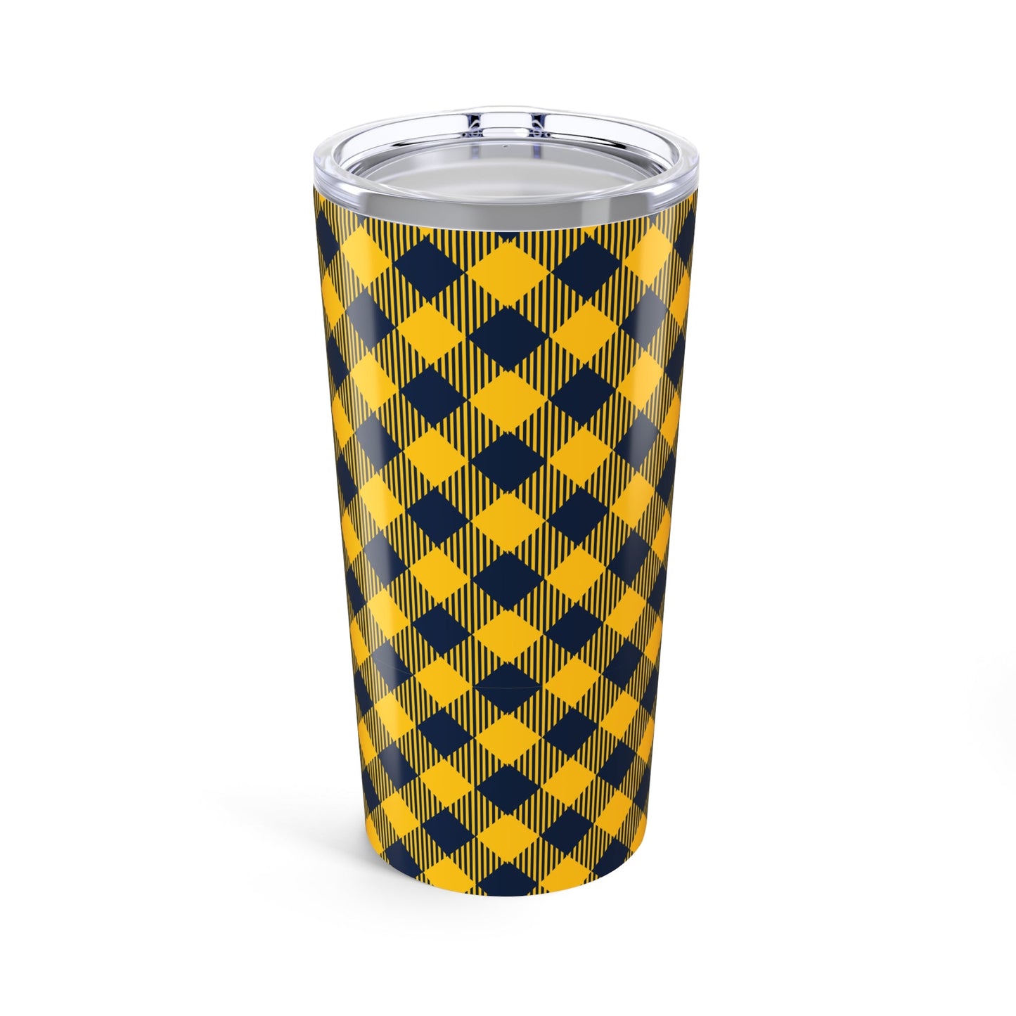 Tumbler | Yellow & Blue | Gingham