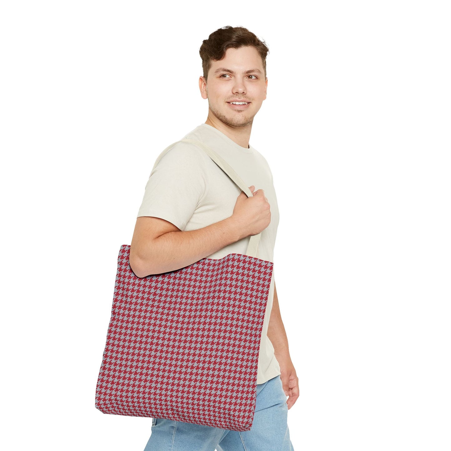 Totes | Red & Gray | Houndstooth