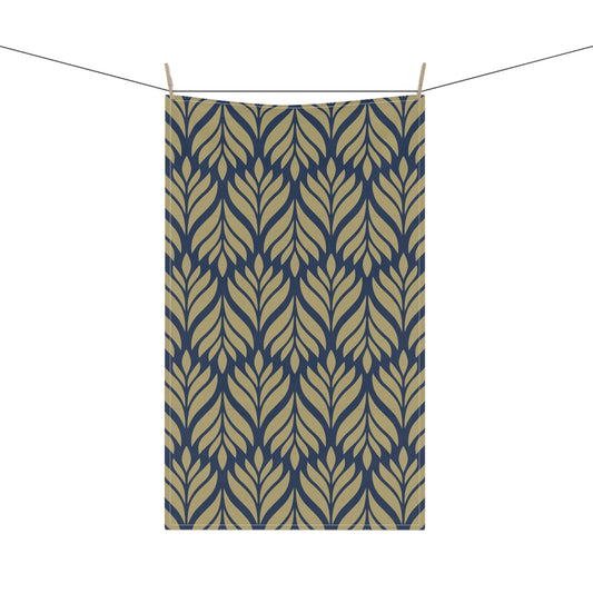 Tea Towel | Blue & Gold | Palm