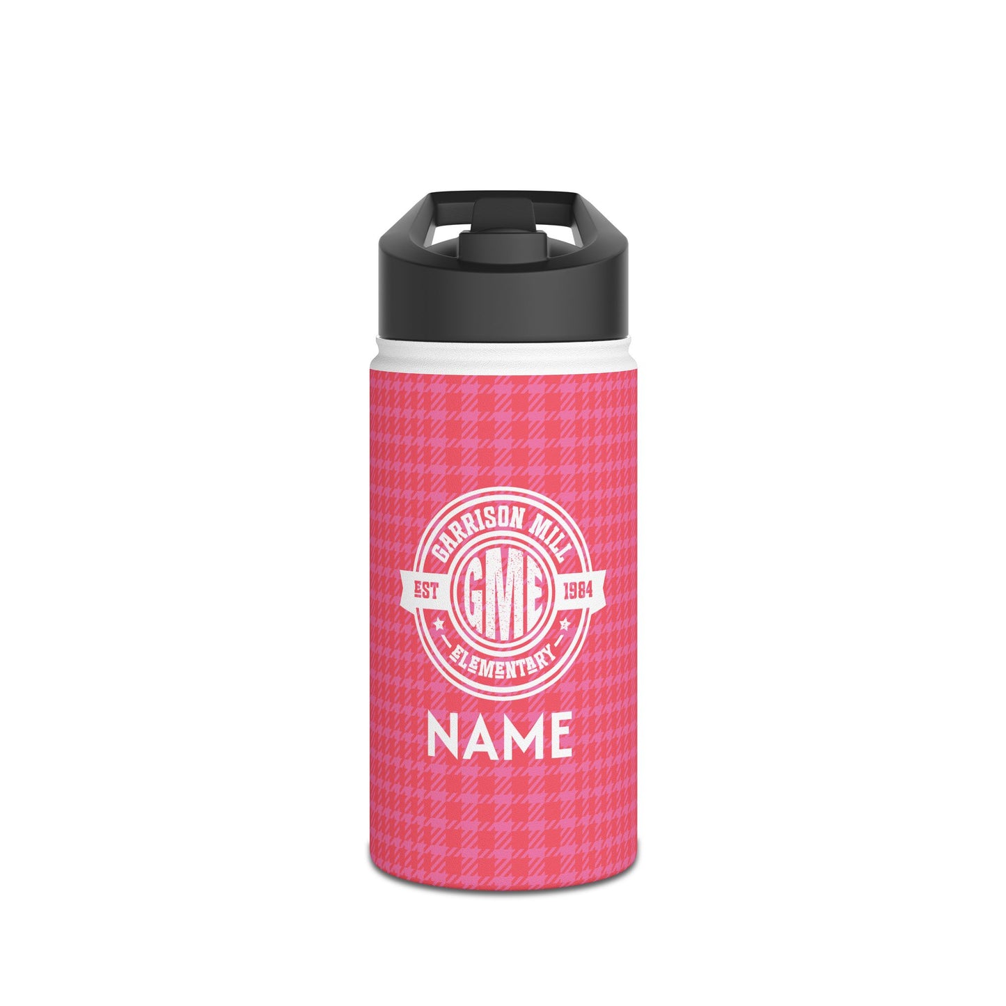 Insulated Water Bottle | Greyhounds | Pink Tartan
