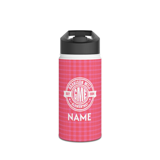 Insulated Water Bottle | Greyhounds | Pink Tartan