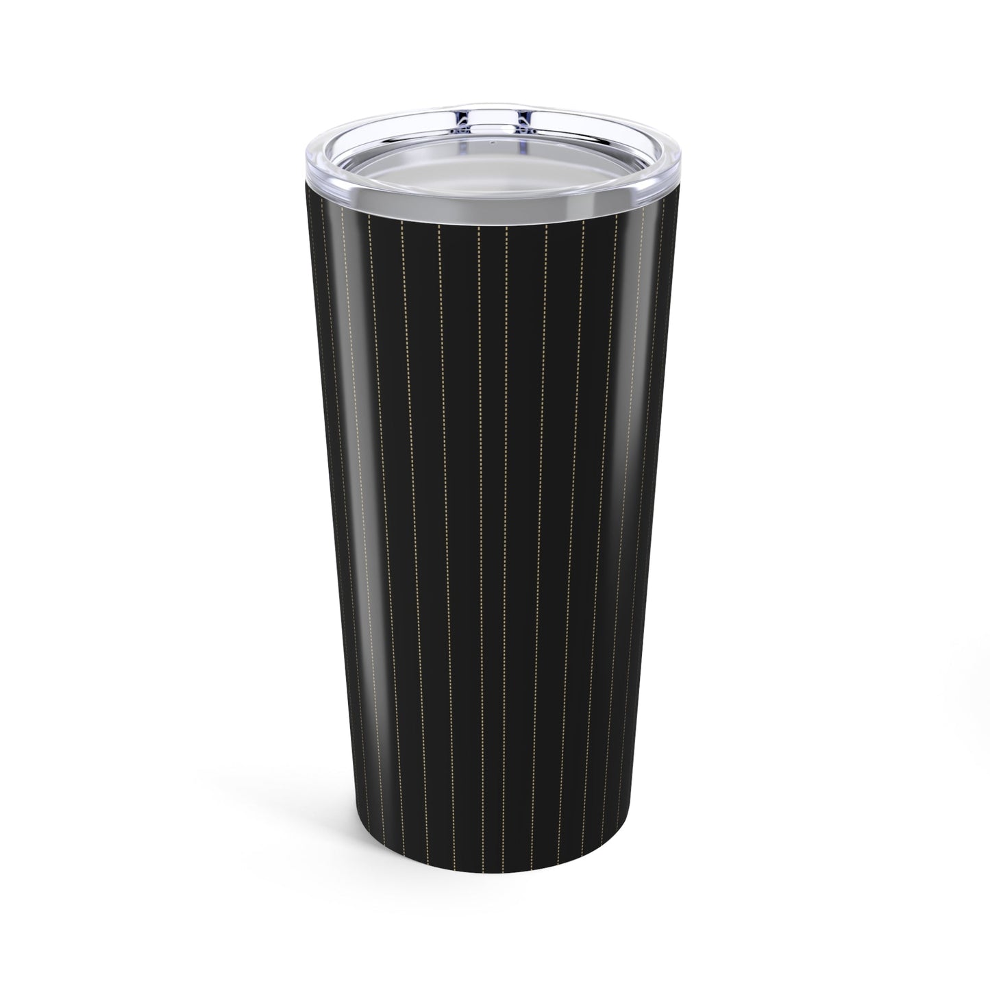 Tumbler | Black & Gold | Pinstripe