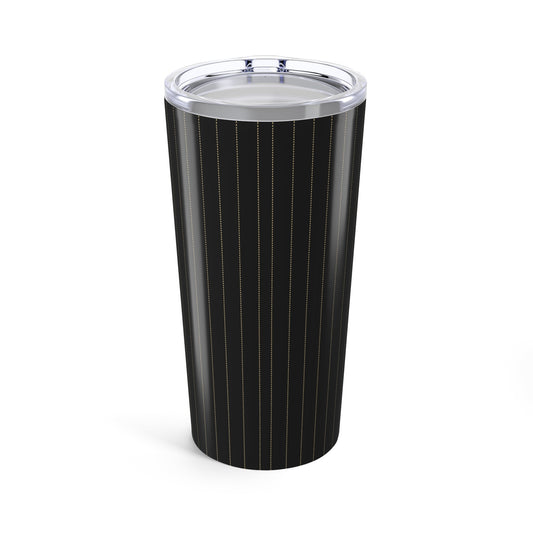 Tumbler | Black & Gold | Pinstripe