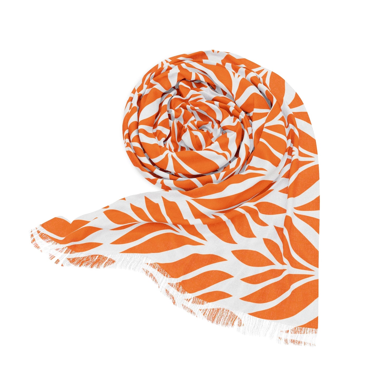 Scarf | Orange & White | Palm
