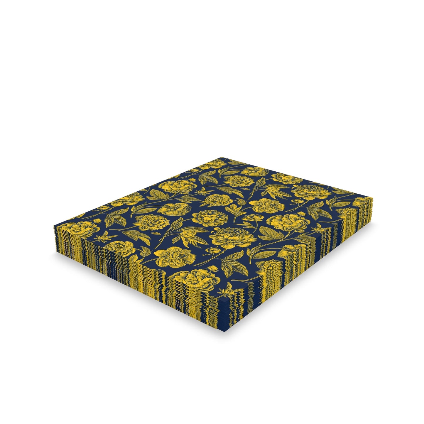 Notecards | Yellow & Blue | Peony