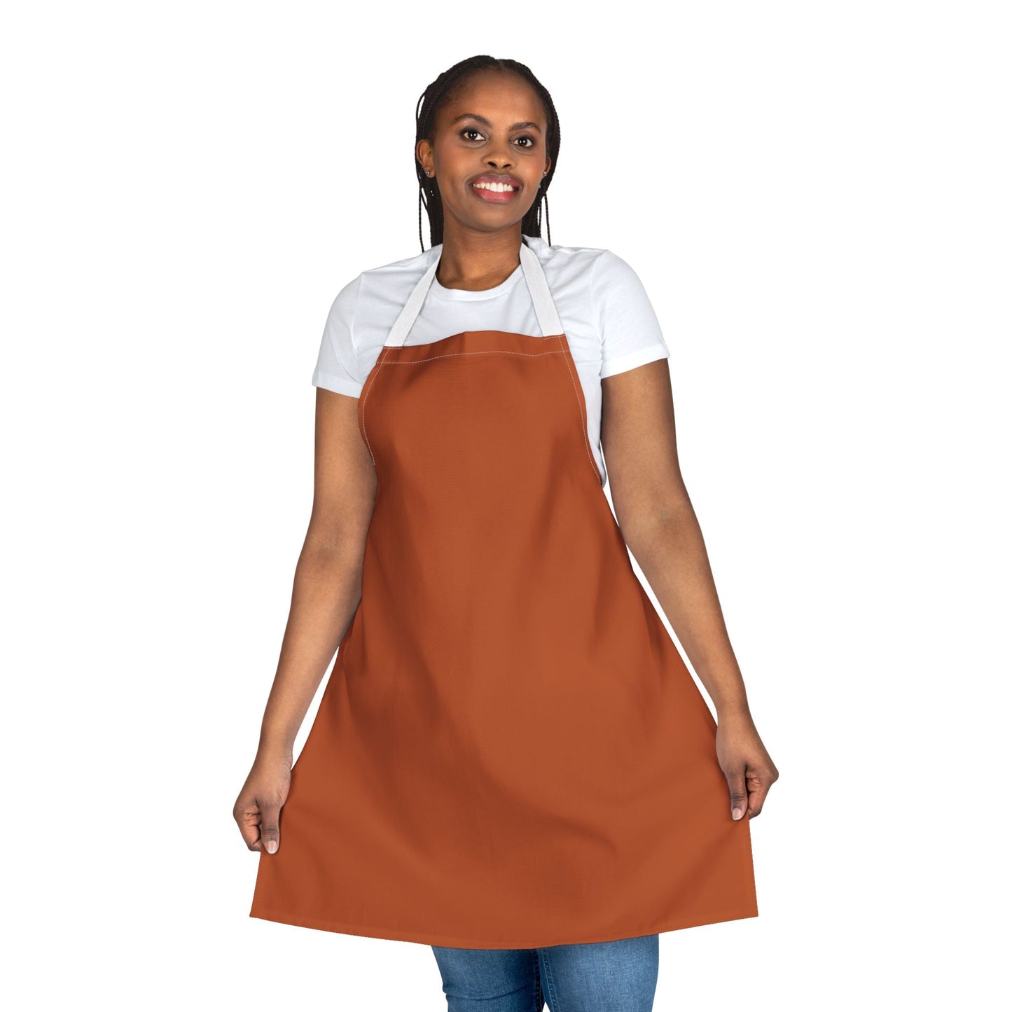 Apron | Dark Orange & White | Dark