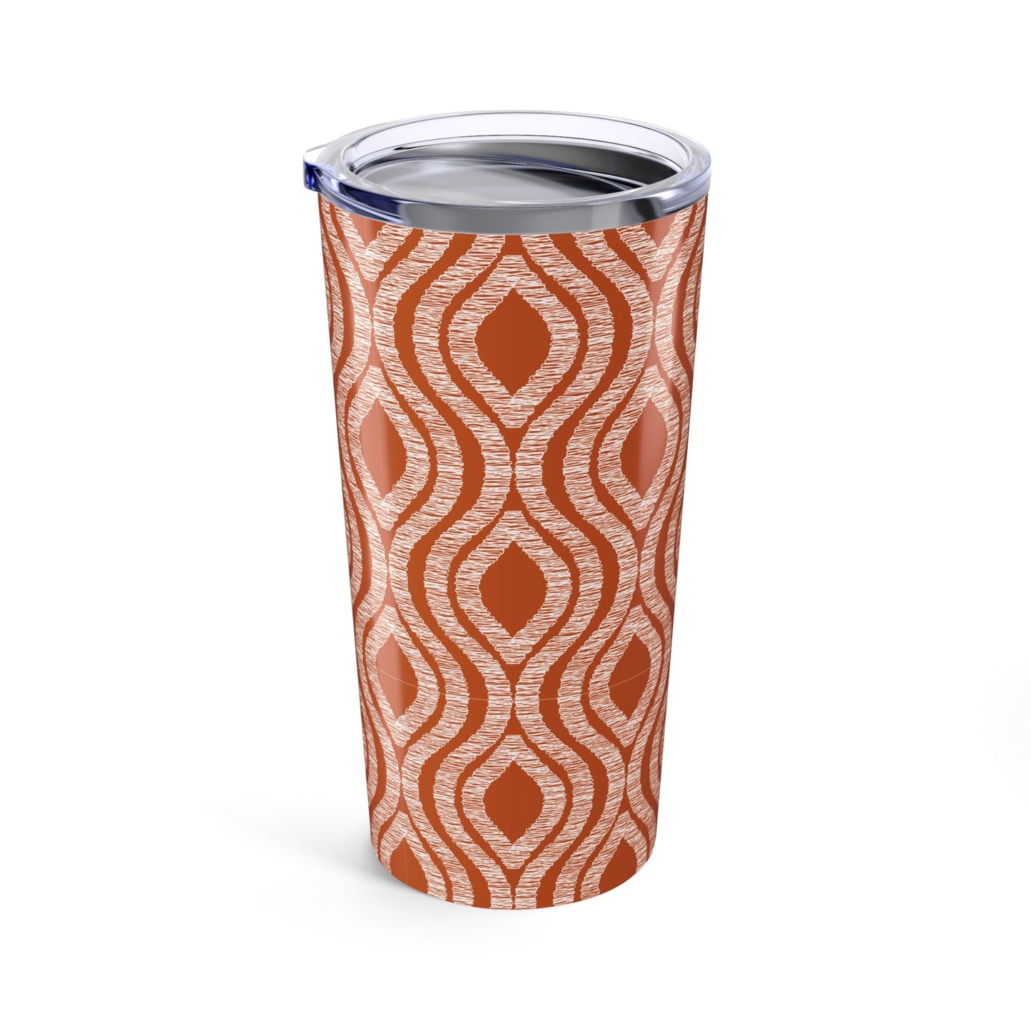 Tumbler | Dark Orange & White | Ogee