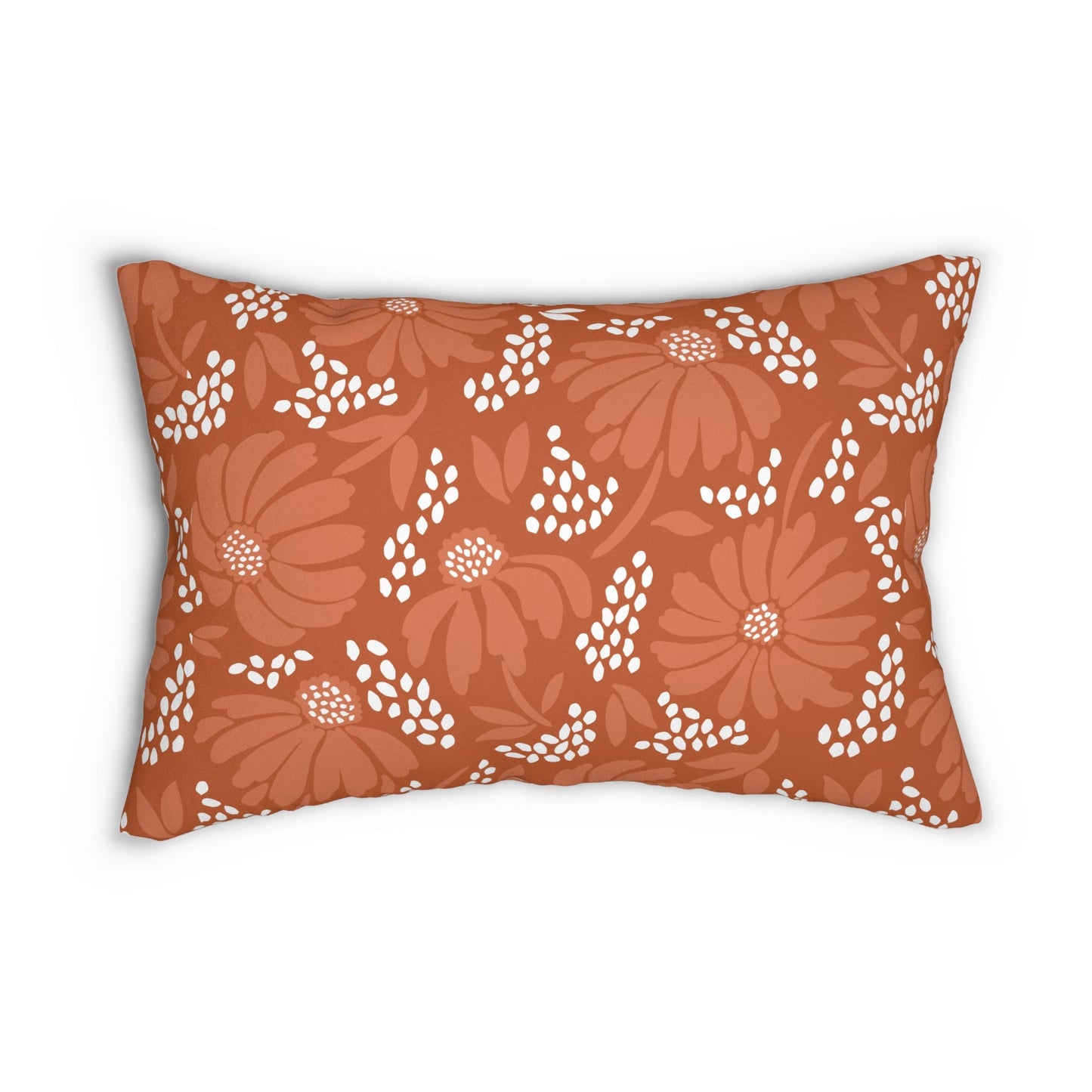 Pillow | Dark Orange & White | Bellis